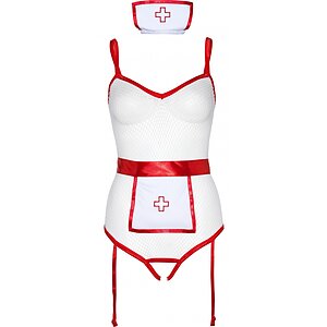 Costum Leg Avenue Nurse Roleplay Alb XS-L