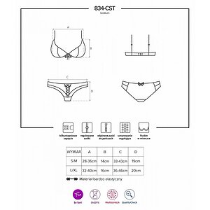 Costum Obsessive 834-CST Turcoaz S-M