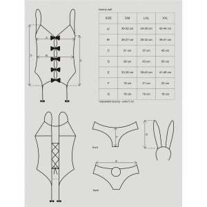 Costum Obsessive Bunny Suit Roz S-M