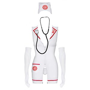 Costum Obsessive Emergency Dress Cu Stetoscop pe Denysa.ro