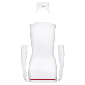 Costum Obsessive Emergency Dress Cu Stetoscop Alb S-M