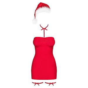 Costum Obsessive Kissmas Roșu pe Denysa.ro