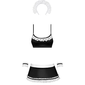 Costum Obsessive Maid Negru S-M