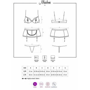 Costum Obsessive Maidme Negru S-M
