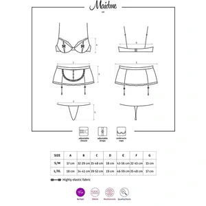 Costum Obsessive Maidme Negru S-M