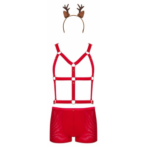 Costum Obsessive Mr. Reindy Roșu L-XL