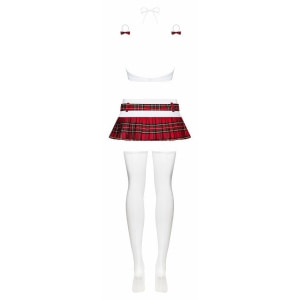 Costum Obsessive Schooly Alb L-XL
