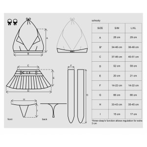 Costum Obsessive Schooly Alb L-XL