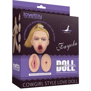 Papusa Gonflabila Cu Fata 3d Si Par Blond