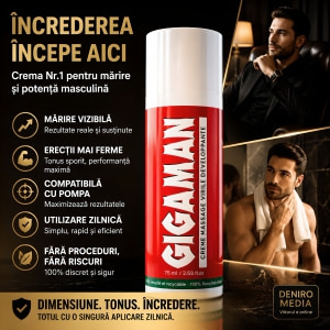 Cremă Mărire Penis Gigaman 75ml