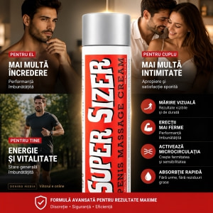 Cremă Mărirea Penisului Super Sizer 200ml