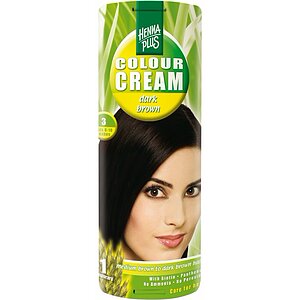Cremă nuanțatoare, 3, Colour Cream Dark Brown, Hennaplus, Cremă nuanțatoare, 3, Colour Cream Dark Brown, Hennaplus, pe Denysa.ro