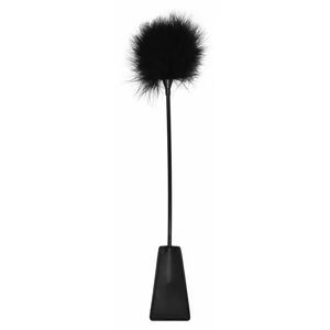 Crop With Feathers Negru pe Denysa.ro