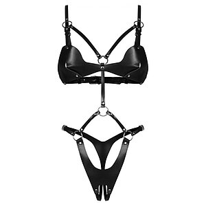 Crotchless Body Dame Controle Negru pe Denysa.ro