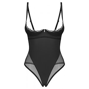 Crotchless Body Obsessive Stelisa Negru L-XL