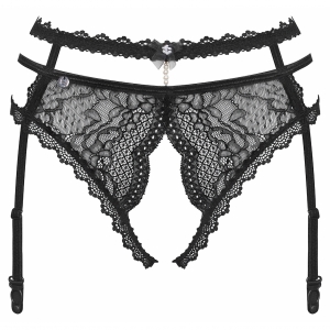 Portjartier Obsessive Pearlove Negru M-L