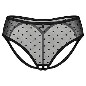 Crotchless Panties Obsessive Nuites Negru 2XL-3XL