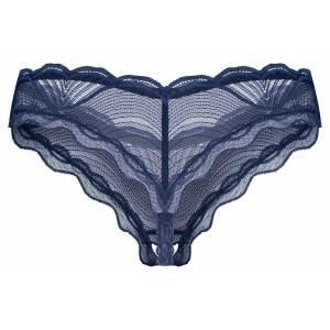 Crotchless Thong Obsessive Nightly Albastru XS-S