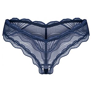 Crotchless Thong Obsessive Nightly Albastru M-L