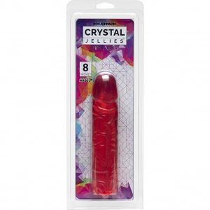 Crystal Jellies Dildo Classic 20.3cm Roz