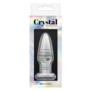 Crystal Tapered Plug Small Transparent
