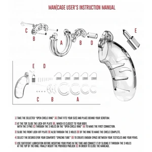Cușca Penis ManCage Transparent