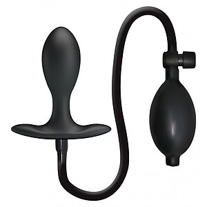 Debra Plug Anal Gonflabil Reglabil — Ajustare sigură 9.1cm Negru pe Denysa.ro