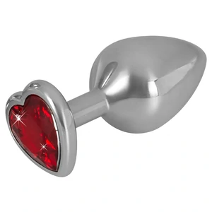 Diamond Anal Plug Medium Argintiu pe Denysa.ro