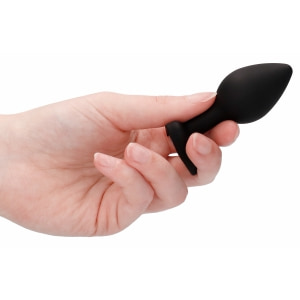 Diamond Heart Anal Plug Negru Regular