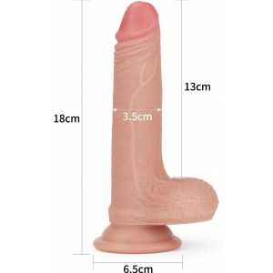 Dildo 18cm Dual-Layered