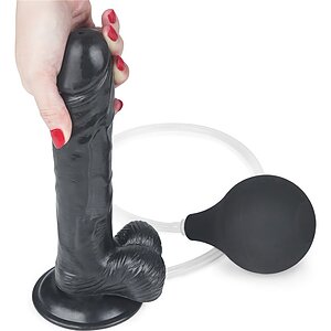 Dildo 23cm Cu Ejaculare Extremă Negru