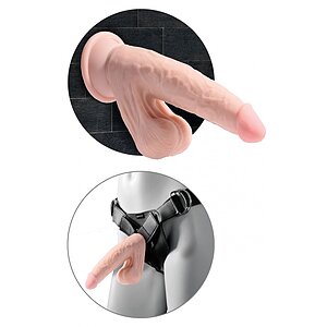 Dildo 3D Cu Testicule 21cm