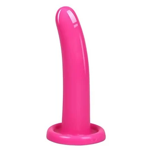 Dildo Cu Ventuza Pentru Sex Fara Maini Dildo Roz Din Silicon 12 Cm