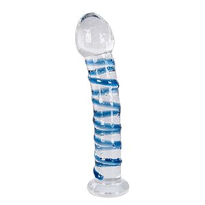 Dildo Arts Clair Bleu Glass Albastru