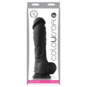 Dildo Colour Soft 23.6cm Negru