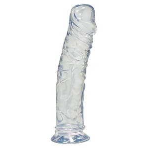 Dildo Crystal Clear Medium Transparent