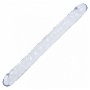 Dildo Crystal Jellies Double 18 Inch Transparent pe Denysa.ro