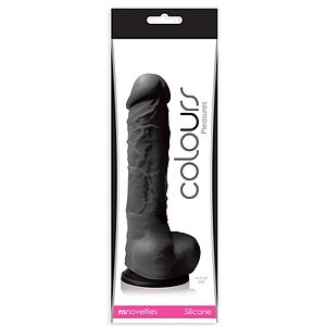 Dildo Cu Ventuză Negru 16cm