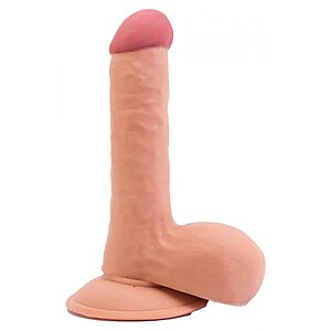 Dildo Realist Cu Ventuza Natural 18 Cm