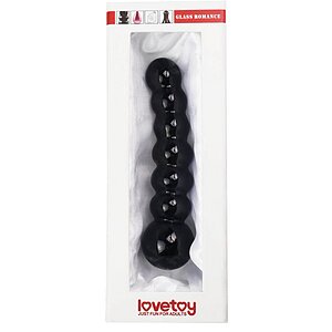 Dildo din Sticlă Glass Romance 15.5cm Negru