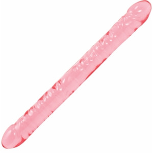 Dildo Double Crystal Jellies 45.7cm Roz pe Denysa.ro