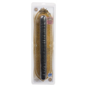 Dildo Double Header Veined Negru