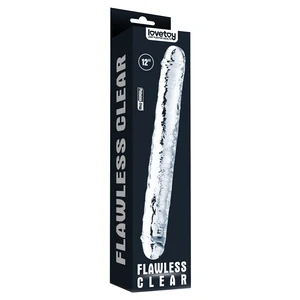 Dildo Dublu 30cm Flawless Transparent