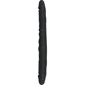 Dildo Dublu Silicon Flexibil Negru