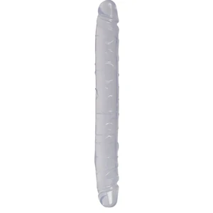 Dildo Dublu Crystal Duo Transparent pe Denysa.ro
