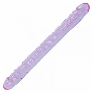 Dildo Dublu Crystal Jellies Mov pe Denysa.ro