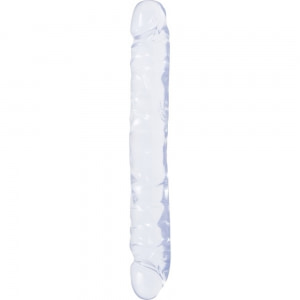 Dildo Dublu Crystal Jellies Jr. 30.5cm Transparent