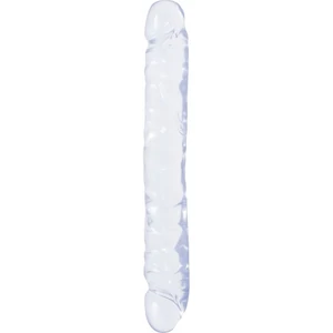 Dildo Dublu Crystal Jellies Jr. 30.5cm Transparent