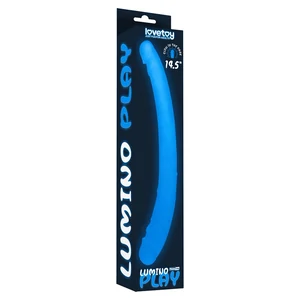 Dildo Dublu Lumino Play Transparent