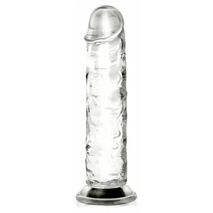 Dildo Flawless Clear 17.8cm Transparent pe Denysa.ro